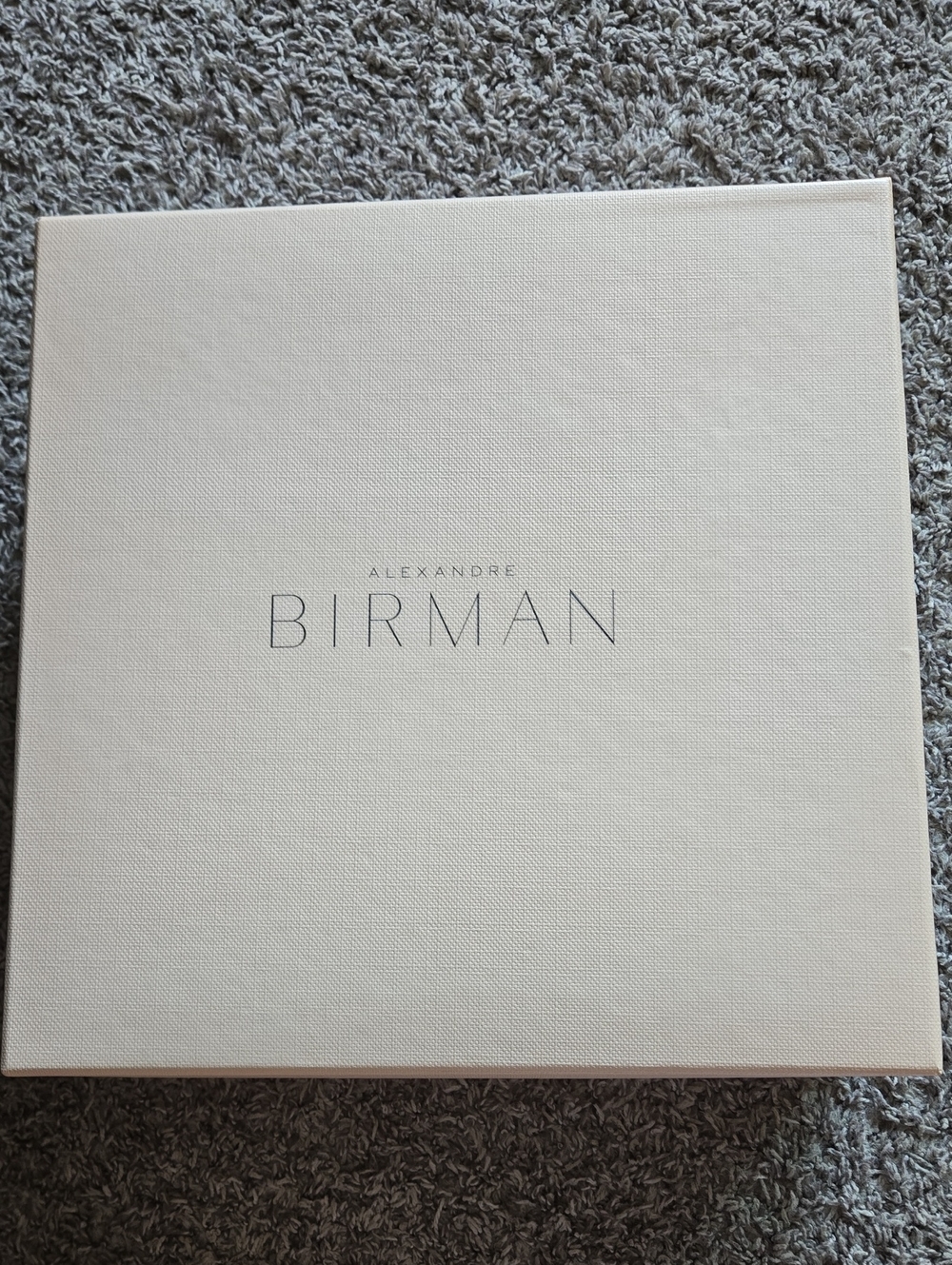 ALEXANDRE BIRMAN Empty Shoe Box Cream Pink Logo Tissue Lorraine Size 38